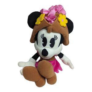 Disney Parks Pirates of the Caribbean Minnie Mouse 13in Pink Plush Stuffed‎ Doll